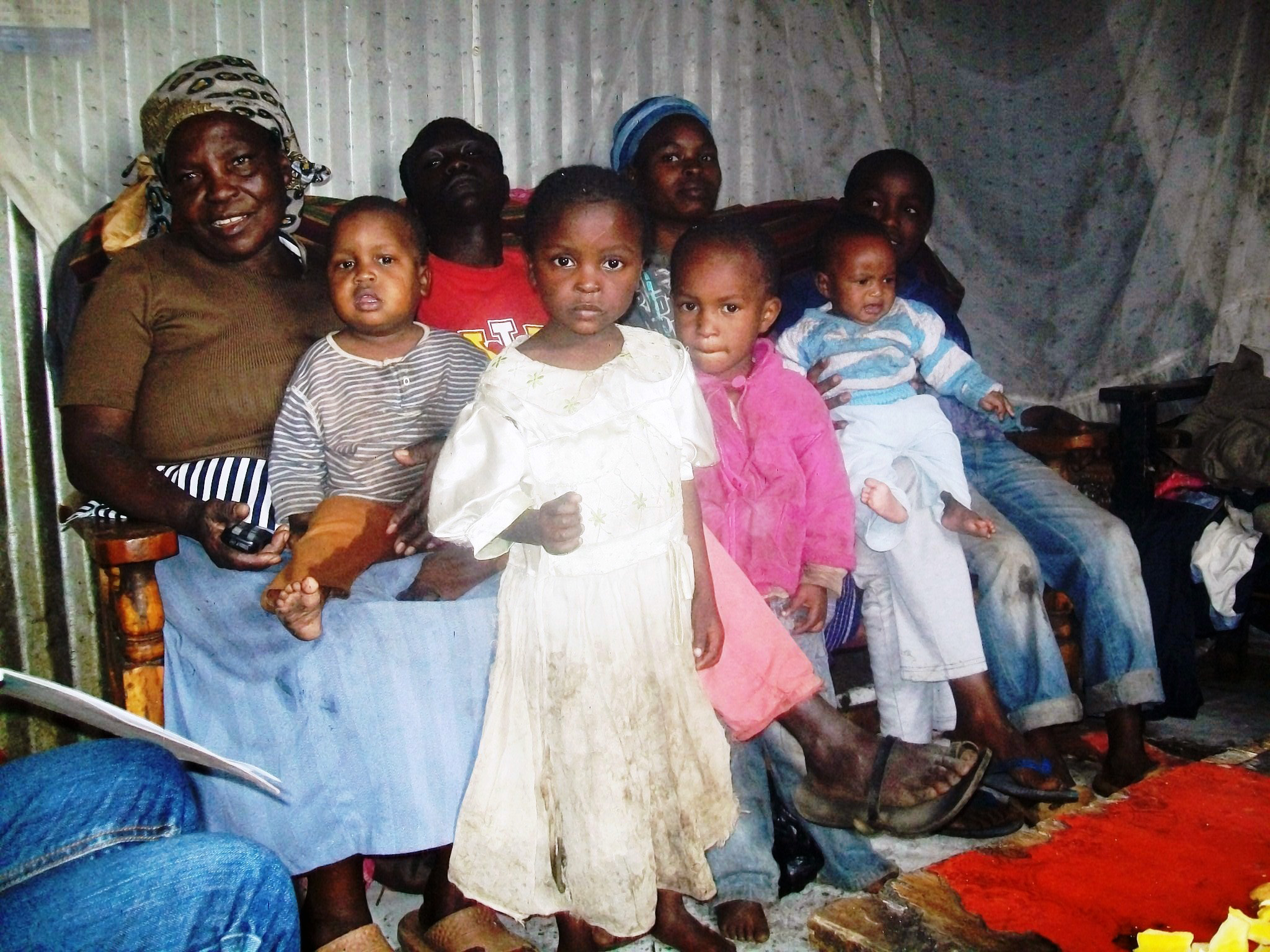 Grace Wambui and her family from the Kijiji Cha Upend Children's Project
