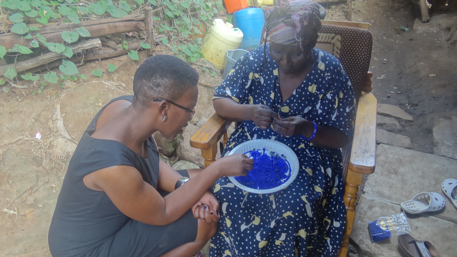 Christine Mysyoki is one of the caregivers trained